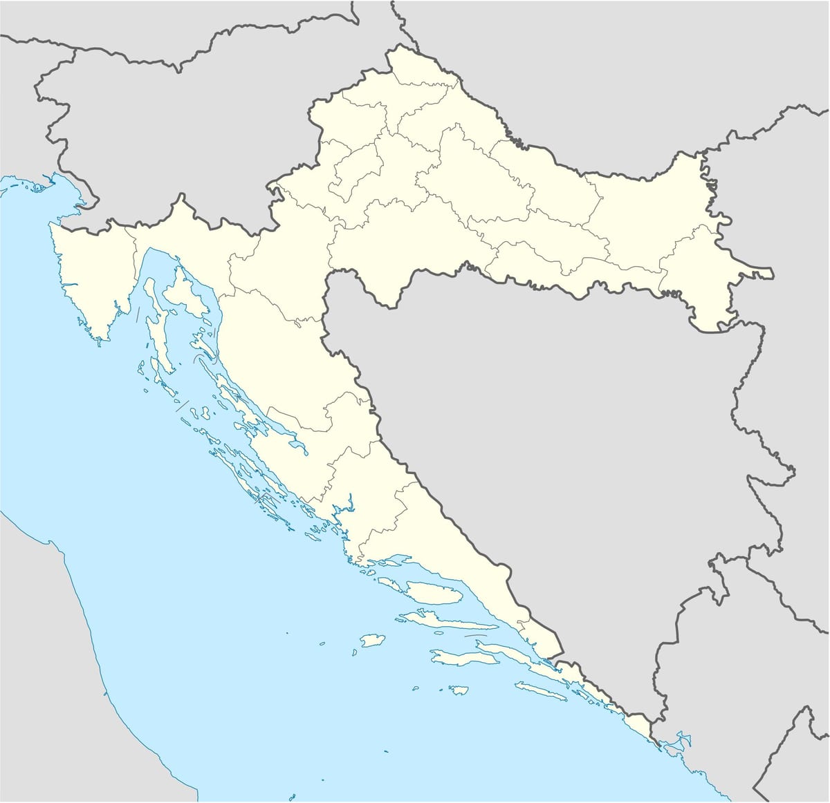 mapa da croácia offline