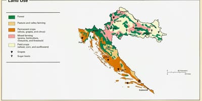 Mapa da croácia clima