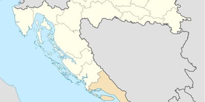 Mapa da dalmácia croácia 