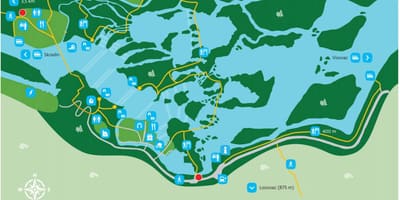 Parque nacional Krka, croácia mapa