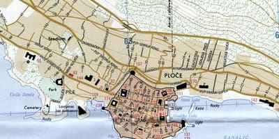 Mapa de rijeka, croácia