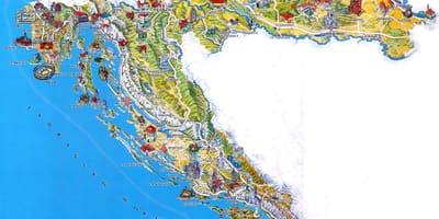 A croácia lugares para visitar mapa