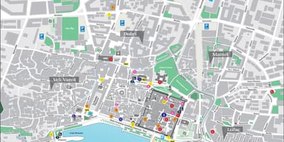 Mapa croácia split
