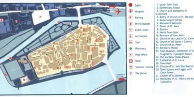 Trogir, croácia mapa
